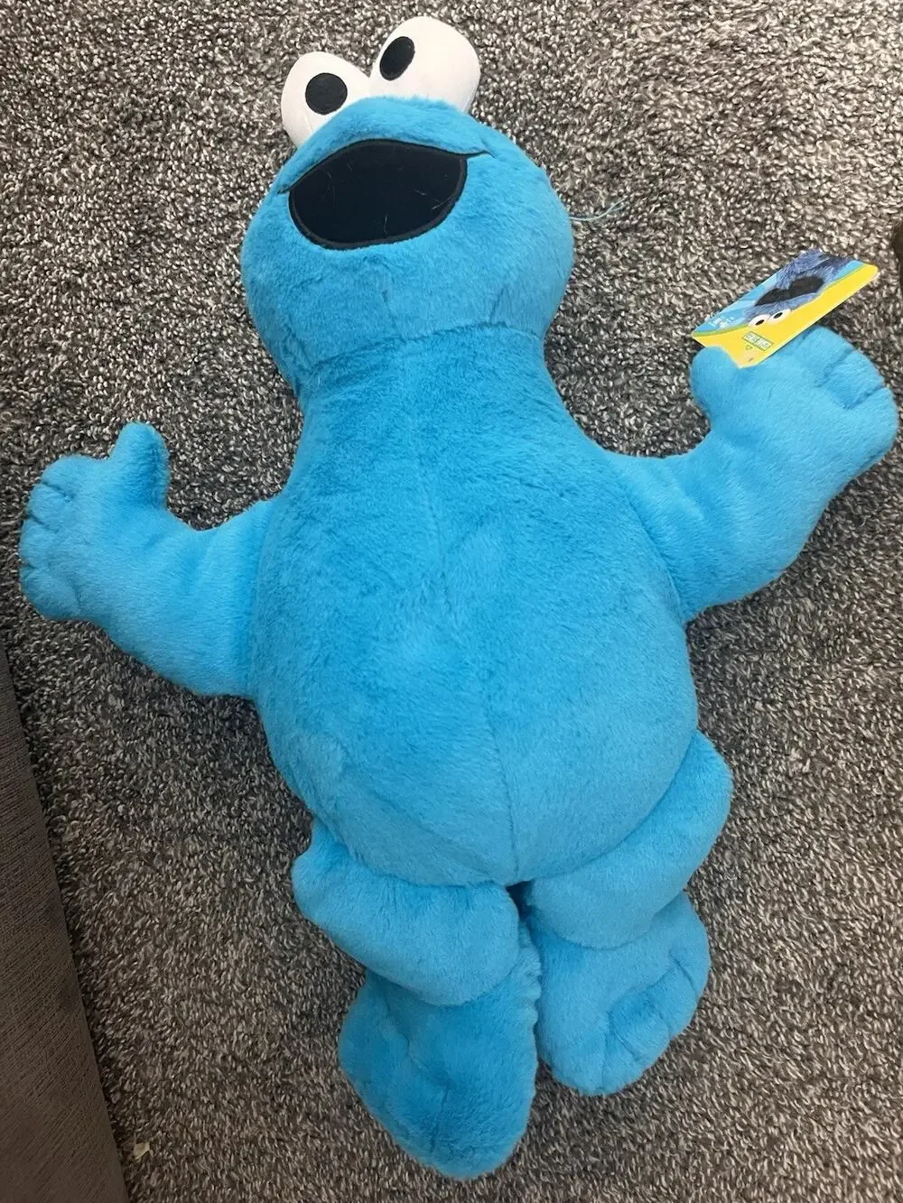 Sesame Street Cookie Monster Plush Toy 15 Inch Soft Stuffed - NEW WITH TAGS